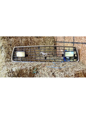 Vintage Ford Mustang II Front Grille With Running Horse Emblem & Light Housings